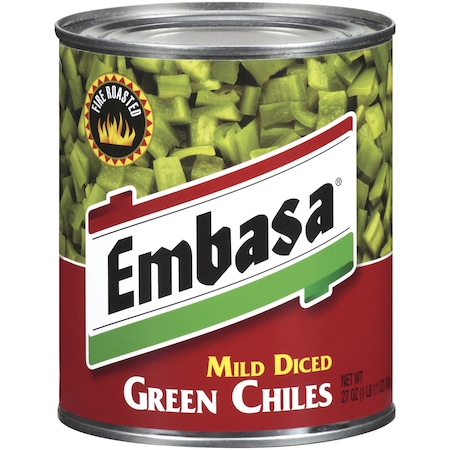 Embasa 27 oz. Emb Diced Green Chiles, PK12 07883